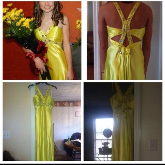 Yellow Prom Dress - Picture 3 of 3